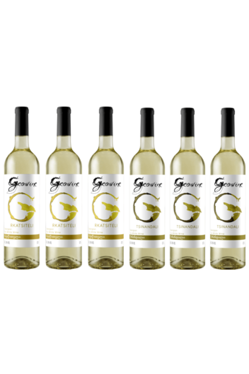 Zestaw Geowine wino gruzińskie białe wytrawne