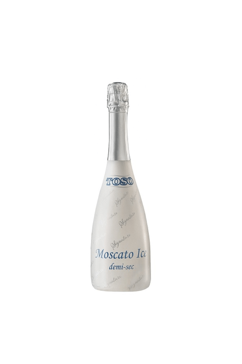 Toso Moscato Ice wino włoskie białe półwytrawne musujące