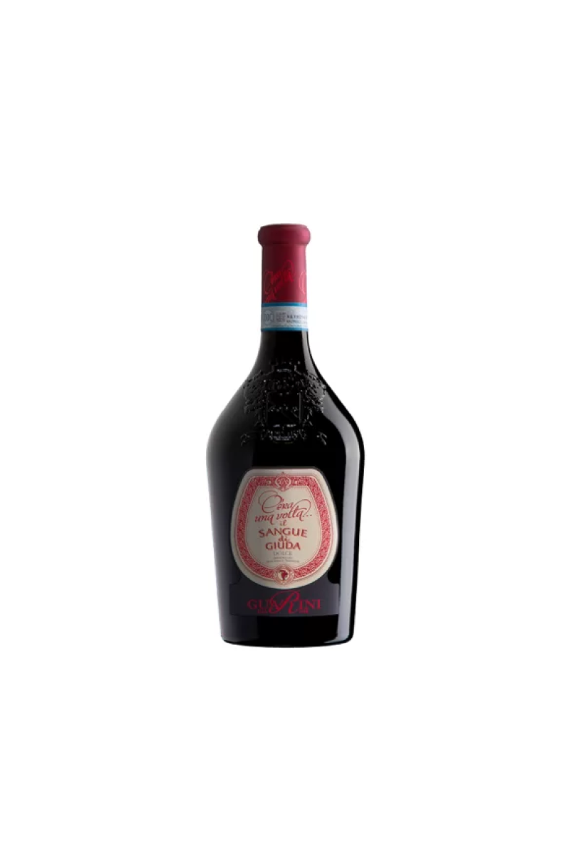 SANGUE DI GIUDA DOC OLTRPÒ PAVESE DOLCE FRIZZANTE C’ERA UNA VOLTA wino włoskie czerwone słodkie musujące