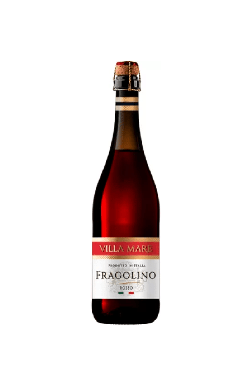 FRAGOLINO ROSSO Villa Mare wino włoskie czerwone słodkie musujące