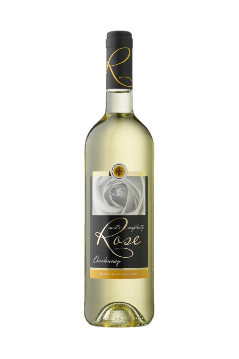 Rose Chardonnay wino rumuńskie białe półsłodkie