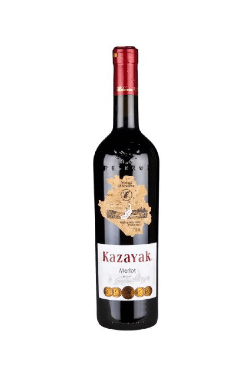 Kazayak Merlot wino mołdawskie czerwone półwytrawne