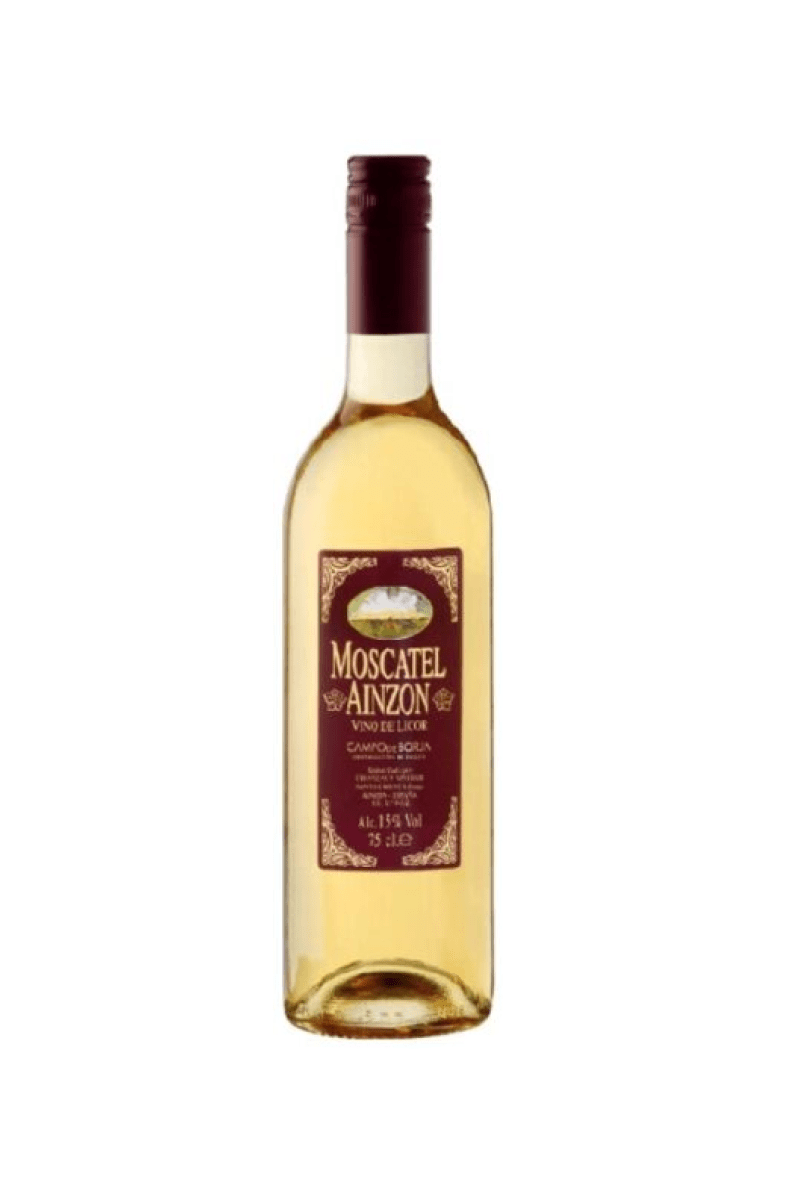 Moscatel Ainzon wino hiszpańskie białe słodkie