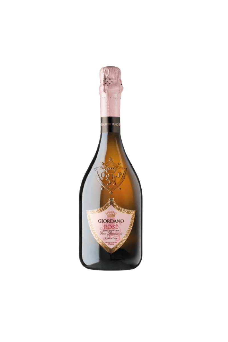 Spumante Rosé Extra Dry Millesimato Giordano Vini wino włoskie różowe półwytrawne musujące