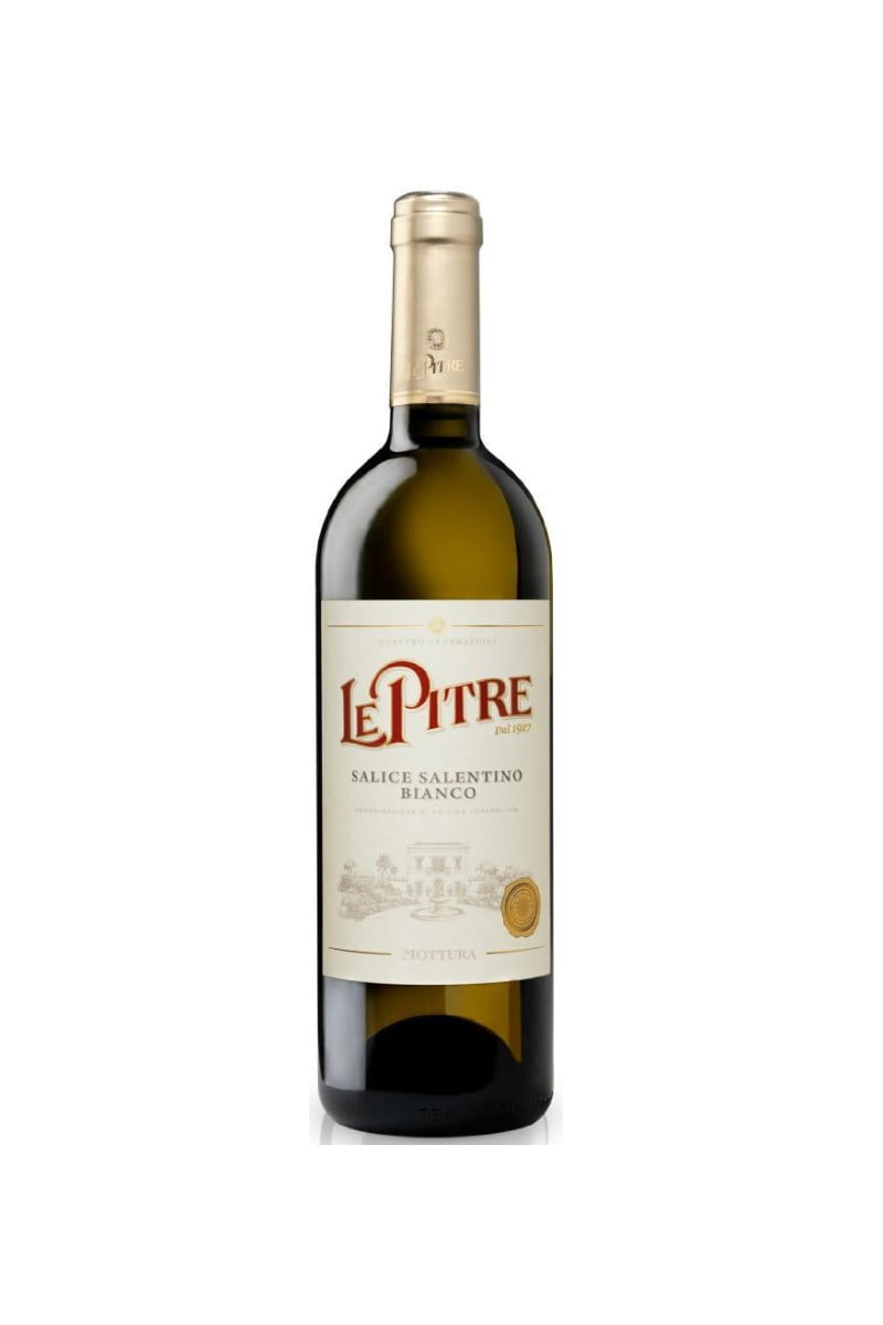 Le Pitre Salice Salentino Bianco wino włoskie białe wytrawne
