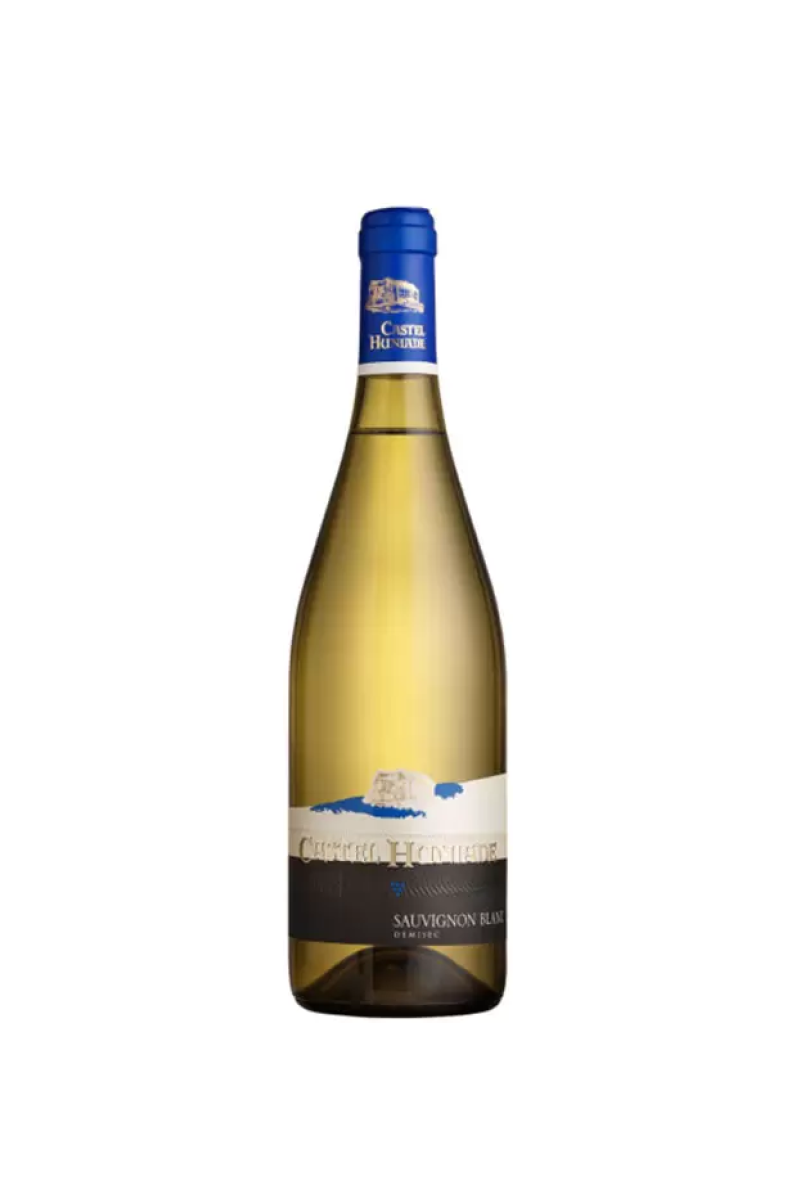 Castel Huniade Sauvignon Blanc Półwytrawne wino rumuńskie białe półwytrawne