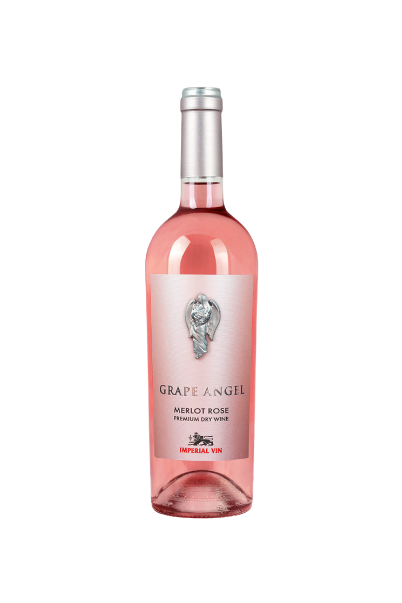 Grape Angel Merlot Rose wino mołdawskie różowe wytrawne