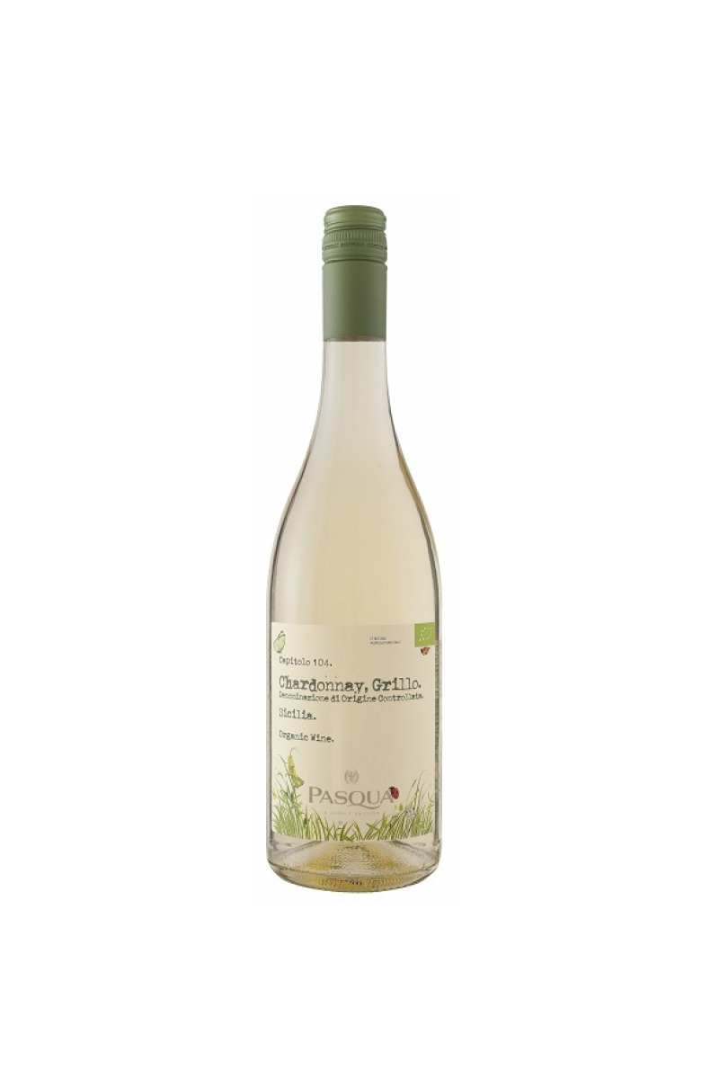 ORGANIC CHARDONNAY-GRILLO IGT TERRE SICILIANE wino włoskie białe wytrawne