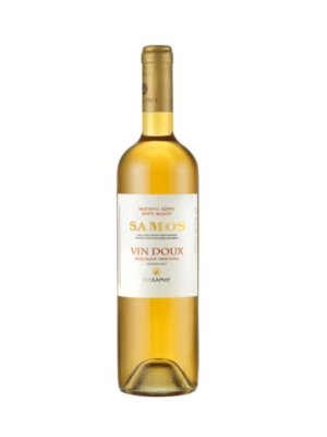 Samos Vin Doux Muscat wino greckie białe słodkie