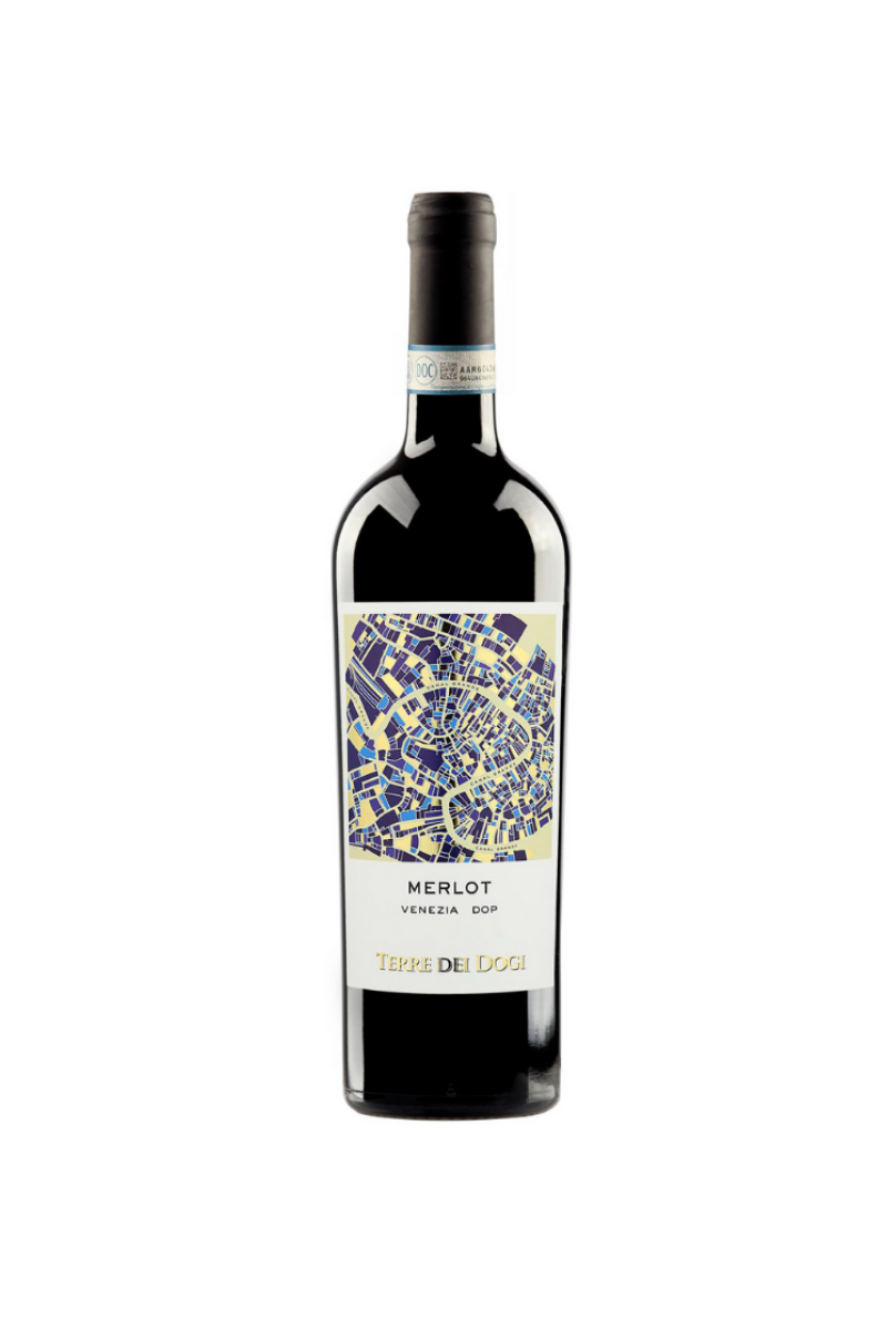 Terre Dei Dogi Merlot DOP wino włoskie czerwone wytrawne