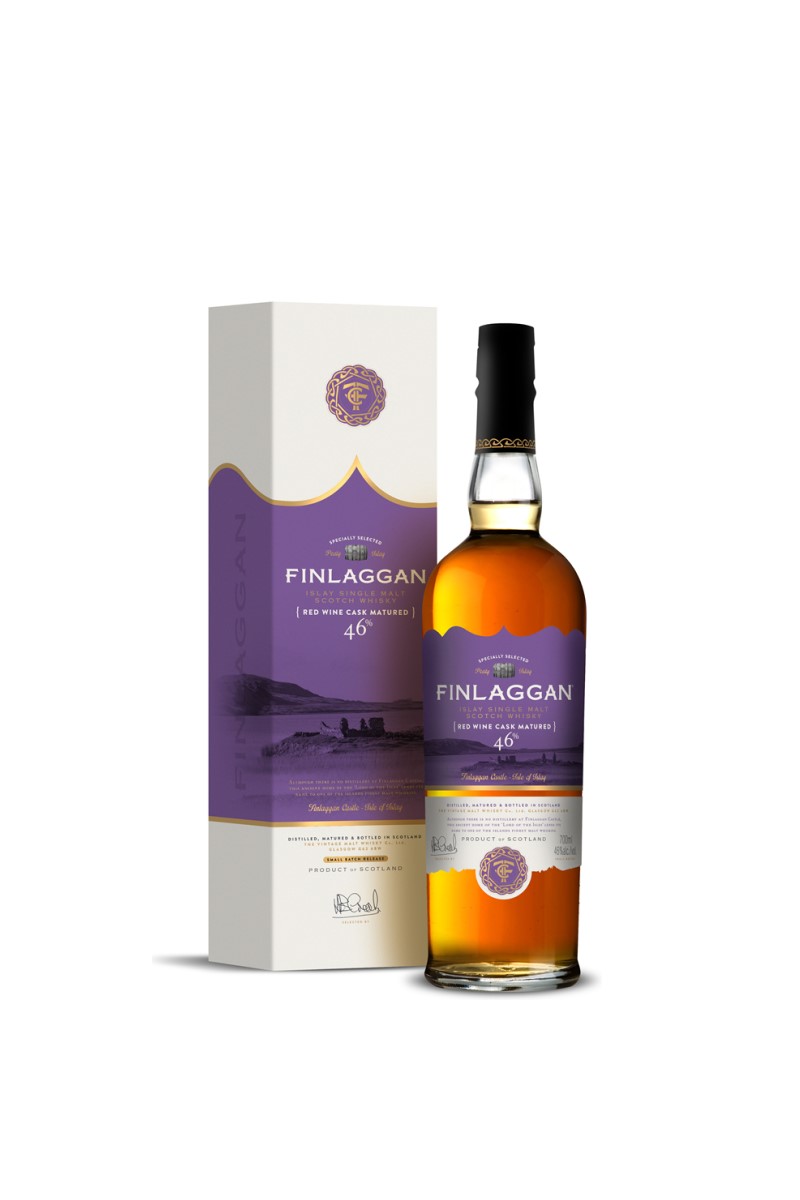 WHISKY FINLAGGAN RED WINE CASK MATURED szkocka whisky