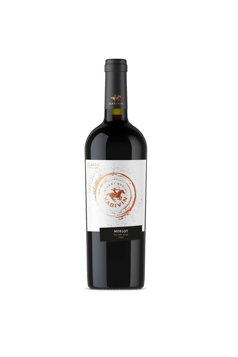 Kabivin Merlot wino moldawskie czerwone wytrawne