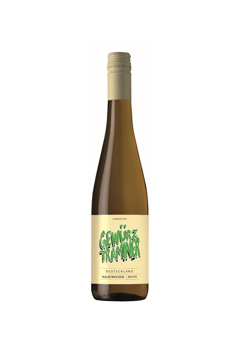 ZGM QW Pfalz Gewurztraminer Halb wino niemieckie biale wytrawne