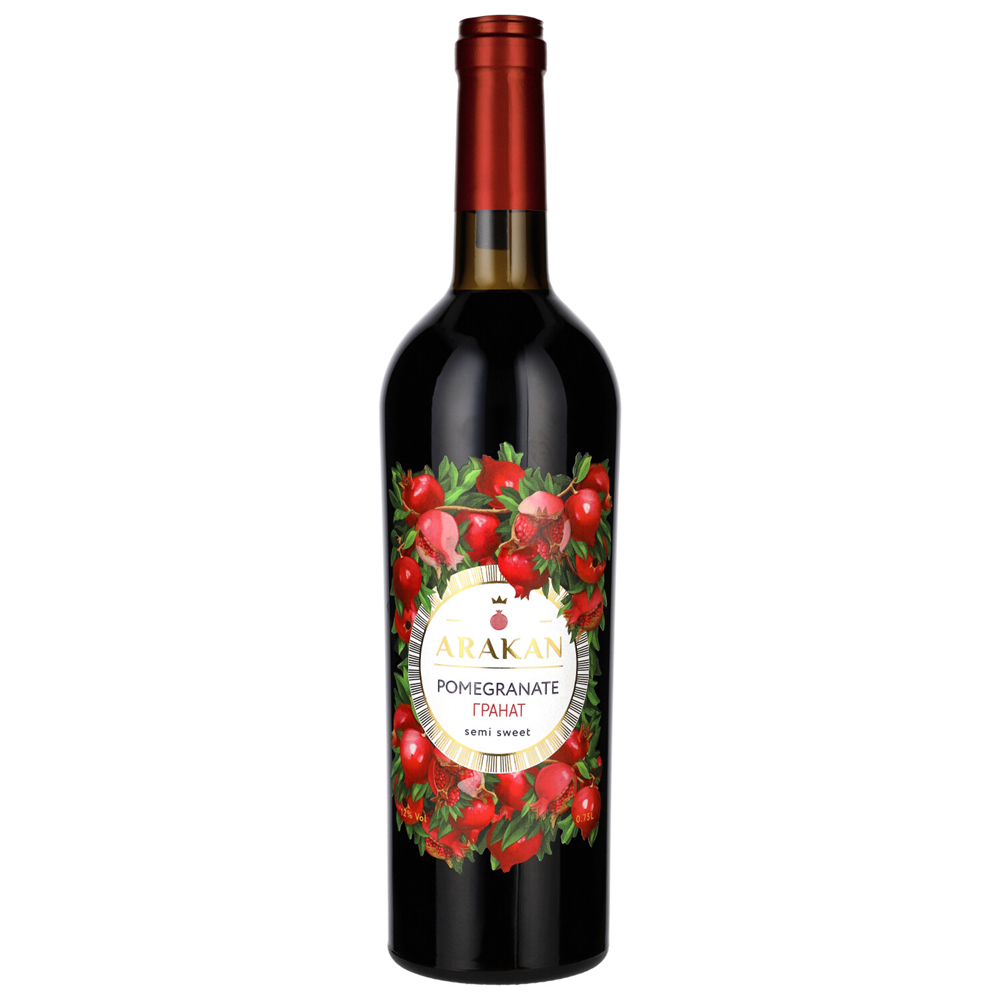 arakan pomegranate wino armenia czerwone półsłodkie